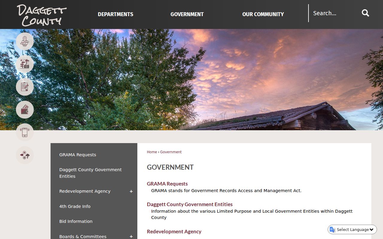 Official Daggett County history page explaining Manila's county-seat role
